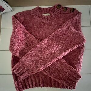 ✨Doen pink Kaia sweater in rhubarb size M